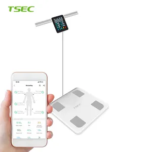 100G 0.2Lb 8 Eletrodo LCD Smart Connection App Medir Calorie Composição Porcentagem Calculadora Body Fat Scale