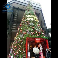 Lumières LED pour sapin de Noël en plastique de qualité commerciale ANPU, IP65, avec synchronisation, tuiles LED carrées pour la décoration de la place