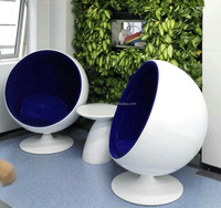 Sillón de salón de huevo de estilo moderno, sillón individual de fibra de vidrio en forma de bola redonda con sonido, sofá individual para sala de estar