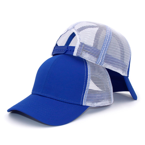 Gorro de camionero liso de 6 paneles de algodón de <span class=keywords><strong>color</strong></span> sólido, gorra deportiva formal de calle al por mayor, gorra de malla en blanco, parches bordados con logotipo personalizado - Product Image 6