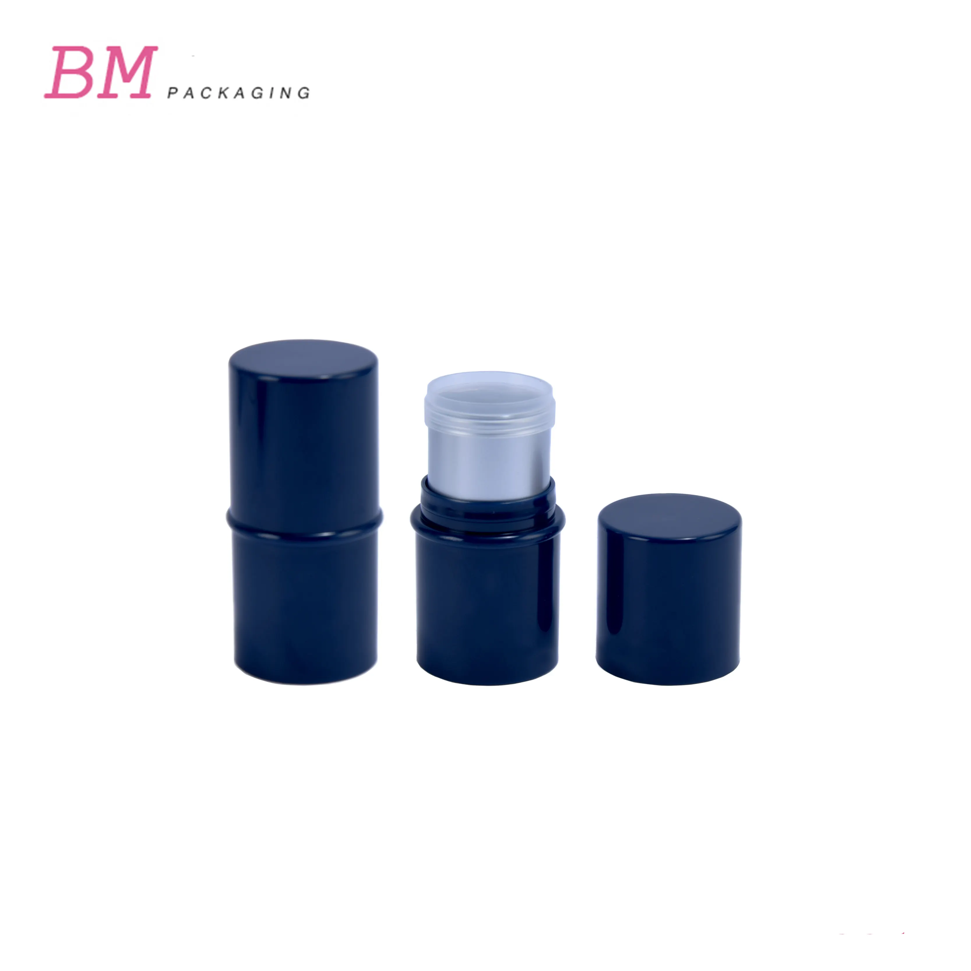 Mini Empty Short Foundation Stick Packaging Luxury Black Flat 5g Lip Balm Tube Empty Blush Stick Containers