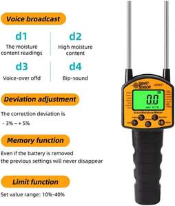 Hygromètre numérique pour céréales, mesure de l'humidité du maïs, du blé, du riz, des haricots, des arachides, des grains - Product Image 4