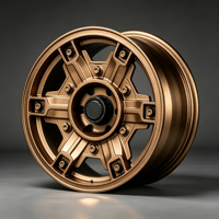 Jantes forgées tout-terrain 6061 T6 Bronze mat 17 à 24 pouces 6x139.7 5x150 pour Land Cruiser Hilux Ranger 4x4 SUV Camion Modification