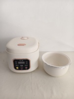 Cuiseur à riz électrique intelligent numérique portable 3L antiadhésif avec cuillère en plastique et tasse doseuse pour la maison et l'hôtel