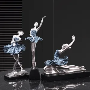 Europese Stijl Ballet Dans Meisje Karakter Home Decoratie Ornament Hars Moderne Binnenkant Art Craft