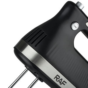 Batidora de mano RAF multifuncional 2 en 1 con doble varilla, 5 velocidades, batidor de varillas, de acero inoxidable, con gancho amasador - Product Image 4