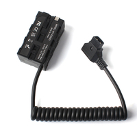 Adaptateur d'alimentation universel D-Tap vers NP-F550, câble d'alimentation à ressort pour appareils photo Sony, Nikon, Canon