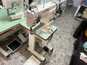 Machine à coudre industrielle d'occasion Golden Wheel CS-8713 à une aiguille, alimentation unisson, à cylindre, pour cuir et sacs, à vendre - Product Image 5