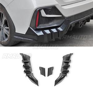 Car Rear Bumper Lip Splitter Body Kit for Honda Civic 2016-2021 Hatchback Mugen Style Bumper <b>Protector</b> <b>Corner</b> Trim Body Kit - Product Image 1