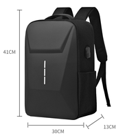 Sac à dos pour ordinateur portable imperméable USB HAIBOWY OEM pour hommes, sac de voyage d'affaires à coque rigide, sac à dos pour adolescents, lycéens et étudiants