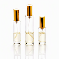 Vente en gros de flacons de parfum en verre ronds de luxe vides de 30 ml, 50 ml, 100 ml avec col à vis de 15 mm, vaporisateur, logo personnalisé et boîte