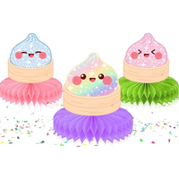 Centres de table en forme de raviolis, décorations de fête sur le thème des raviolis, décorations de fête sur le thème de la cuisine asiatique, fournitures de décorations d'anniversaire sur le thème des raviolis