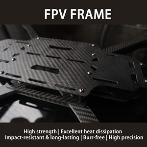 13 Inch 417mm Wheelbase 3K Twill Weave T300 Carbon Fiber For Compatible Long Range Quadcopter Frame Kit For DIY FPV Drones