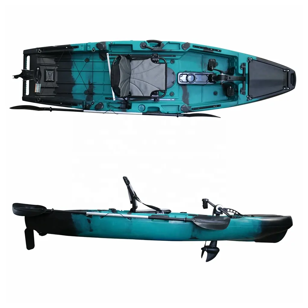 Vicking Single Paddler 3,2 M Sit-On-Top Pedal de pesca Kayak LLDPE Material del casco CE Certificado Ocean Kayak con 3 años de garantía