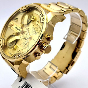 นาฬิกาข้อมือผู้ชาย Original Big <span class=keywords><strong>Daddy</strong></span> Mr <span class=keywords><strong>Daddy</strong></span> 2.0 Chronograph รุ่นหรูหรา หน้าปัดสีทอง DZ7399 ขนาดหน้าปัด 57 มม. ระบบควอตซ์ แฟชั่น ธุรกิจ ใช้ได้ทุกวัน - Product Image 2