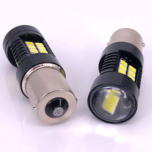 Bombilla LED de Reversa Automática <span class=keywords><strong>Dembele</strong></span> 1156 1157 T20 3030 21SMD T20 7443 W21-5W, Luz de Señal de Giro LED Ámbar, Blanca y Roja para Automóvil - Product Image 1