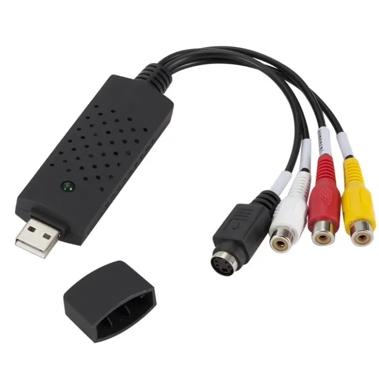Shenzhen Manoson Wholesale USB To CVBs Converter Adapter USB 2.0 Video Audio Capture Card HD Video Converter Cable