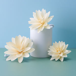 Difusor de flores de madera hecho <span class=keywords><strong>a</strong></span> mano, cañ<span class=keywords><strong>a</strong></span> de papel de madera vaporizada, anillo de flores - Product Image 1