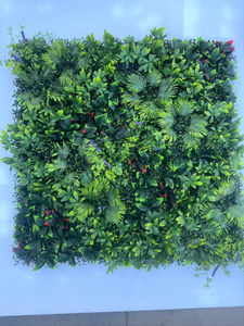 Panneau de décoration murale verticale en herbe artificielle en plastique vert 3D, aspect naturel, <span class=keywords><strong>feuilles</strong></span> durables de 5 à 8 ans pour une utilisation en intérieur - Product Image 5