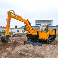 Kostenloser Versand Radkipper Hydraulischer Landwirtschafts- und Baukipper 4-Rad-Antrieb Automatische Entladung Landwirtschaftlicher Dieselkipper