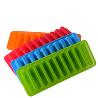 10 Hốc Hình Chữ Nhật Xà Phòng Khuôn Vuông Silicone Bánh Khuôn Sô Cô La Chunk Cookie Popsicle Khuôn Dụng Cụ Nhà Bếp