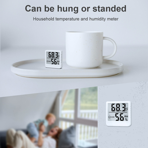 Tùy chỉnh OEM trong nhà Wall Mount LCD Nhiệt kế kỹ thuật số ẩm kế Độ chính xác cao ABS vật liệu nhựa mini <span class=keywords><strong>CE</strong></span> FCC chứng nhận - Product Image 5