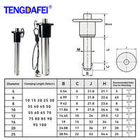 Cuerda de seguridad de alta resistencia con pasador de bloqueo de cabeza de bola de acero para estructuras de iluminación de escenario, luces móviles y bridas de precisión CNC
