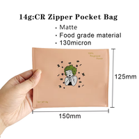 Sac d'emballage pliable en aluminium avec logo personnalisé, emballage alimentaire, pochette refermable, pochette à tabac vide avec fermeture éclair
