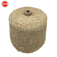 Wool 3MM+6MM Sequin Blended Yarn Dyed Pattern Combed Crochet Hand-Knitted Fancy Yarn 3mm+6mm Sequin for Sewing and Crafting