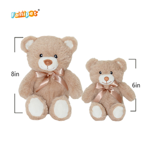 Produsen Famipet grosir mainan boneka hewan boneka boneka beruang Teddy lucu coklat baru - Product Image 2