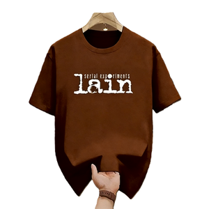 T-shirt Anime Serial <span class=keywords><strong>Experiments</strong></span> <span class=keywords><strong>Lain</strong></span> Cyberpunk années 90 Manga Japonais Noir Chinois : T-shirt Streetwear Oversize en Coton à Manches Courtes Casual - Product Image 4