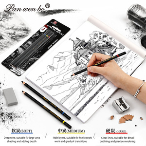 Ensemble de <span class=keywords><strong>crayons</strong></span> à <span class=keywords><strong>dessin</strong></span> au fusain Panwenbo Professional, <span class=keywords><strong>3</strong></span> pièces, <span class=keywords><strong>crayons</strong></span> à fusain doux, moyen et dur pour le <span class=keywords><strong>dessin</strong></span>, le croquis, l'ombrage - Product Image 5