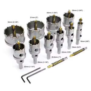 Offres Spéciales 10 pièces Kit TCT carbure de tungstène à pointe scie cloche Cutter foret ensemble pour le travail des métaux en acier inoxydable - Product Image 2