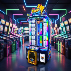 Máquina recreativa operada con monedas LEON Drop Prize, batería recargable, construcción de plástico - Juego de redención de premios de habilidad para entretenimiento - Product Image 6