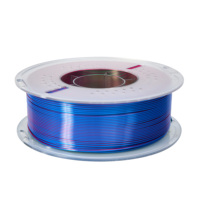Filamen PLA Sutra Dua Warna MEIJIMEI Kecepatan Ultra Tinggi 1.75mm Hasil Akhir Halus Mengkilap untuk Printer 3D FDM 1kg 190C/230C