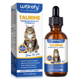 Worafy Marque Privée 60ml Complément de <span class=keywords><strong>Taurine</strong></span> et Acides Aminés Essentiels pour Chats – Soutien Quotidien à la Vitalité – Gouttes Liquides de <span class=keywords><strong>Taurine</strong></span> pour Chats - Product Image 1