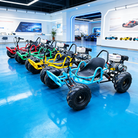 Go Karts con Pedal de Aceleración para Adultos, UTV Todoterreno para Carreras Fuera de Carretera, Dunas de Arena, Playa, Montaña, Motor de 4 Tiempos, Cadena, Uso en Exteriores
