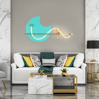 Nouveau Style chinois mur LED lampe atmosphérique murale pour salon canapé Table à thé décor fer corps