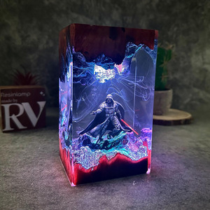 Lampe en résine Star <span class=keywords><strong>Wars</strong></span> Darth Vader, lumière de nuit créative, personnage de film 3D, décoration de bureau, article cadeau pour amis, personnalisable - Product Image 2
