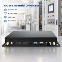 Reproductor de Señalización Digital Android para Ordenador Industrial Integrado 4K 60fps Más Popular con Doble GbE HD Entrada/Salida y Caja NPU 1TOPS