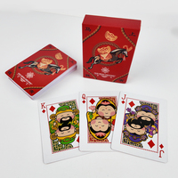 Impression sur papier d'art recyclé écologique 300g, jeu de cartes de poker publicitaires personnalisées avec votre propre logo