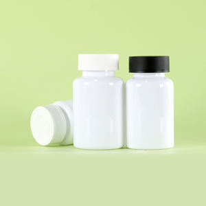 Venta al por mayor de frascos de embalaje blancos opacos de 500ml, 750ml, 1000ml con boca ancha para cápsulas y medicamentos, acabado de cuello 53-400. - Product Image 2