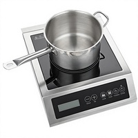 Table de cuisson à induction commerciale 3500W, plaque simple, cuisinière électrique à induction, commande tactile, écran LED, OEM/ODM