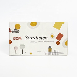 Caja de Embalaje Personalizada para Mini <span class=keywords><strong>Hamburguesas</strong></span> y Desayunos, Caja de Papel para Waffles y Sándwiches de Huevo, Impresión Personalizada - Product Image 3
