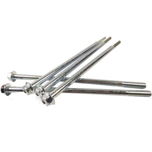 Boulons M10*210 haute résistance avec bride hexagonale, filetage fin 1,25 mm, en acier au carbone, allongés pour arbre de rotor de générateur - Product Image 2