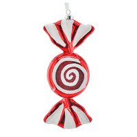 Neuheit: Plastik-Weihnachtsbaum-Zuckerstangen-Hängedekoration für Weihnachten, Feiertage, Zuhause, Party, Laternenform-Anhänger