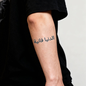 Tatuaggio Temporaneo con Citazioni Motivazionali, Creativo Semi-Permanente, Impermeabile, Dura 2 Settimane, Tatuaggio a Base di Erbe per Braccio e Collo - Product Image 4