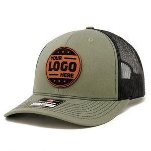 Casquette de baseball Richardson 112 Trucker gris à 6 panneaux en maille avec logo brodé personnalisé pour sports de plein air et pêche - Product Image 5