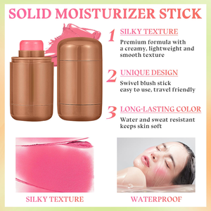 Barra de Rubor en Crema Vegana Orgánica de Alta Calidad, 9 Colores, Cosméticos de Viaje para Uso Diario, Bajo MOQ, Etiquetado Personalizable - Product Image 2