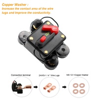 Portafusibles de Circuito en Línea para Audio de Coche, Impermeable, Tipo MCB, Corriente Nominal de 40A-300A